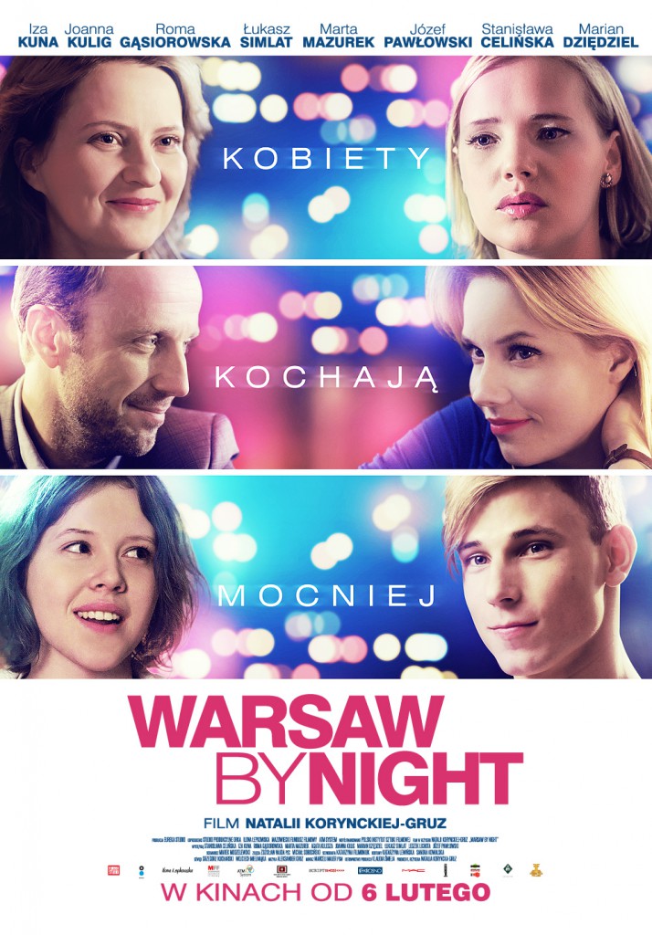 Warsaw by night plakat